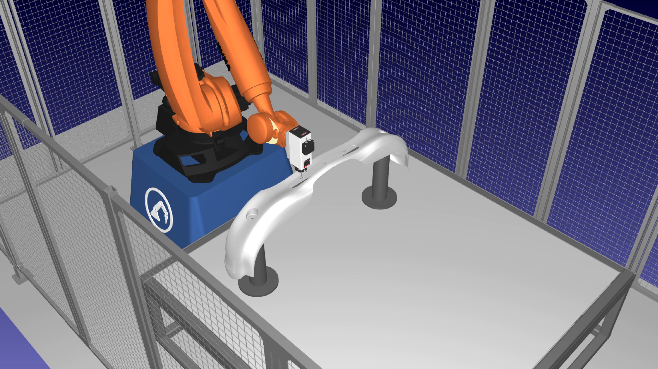 RoboDKシミュレーション画面